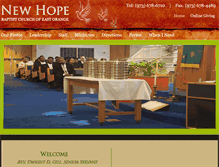 Tablet Screenshot of newhopeofeastorange.org